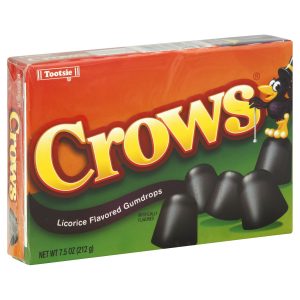 Crows Licorice Flavored Gumdrops box 212g