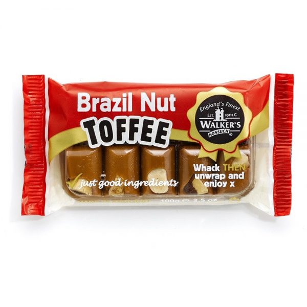 Walker's Brazil Nut Toffee Andy Pack 100g