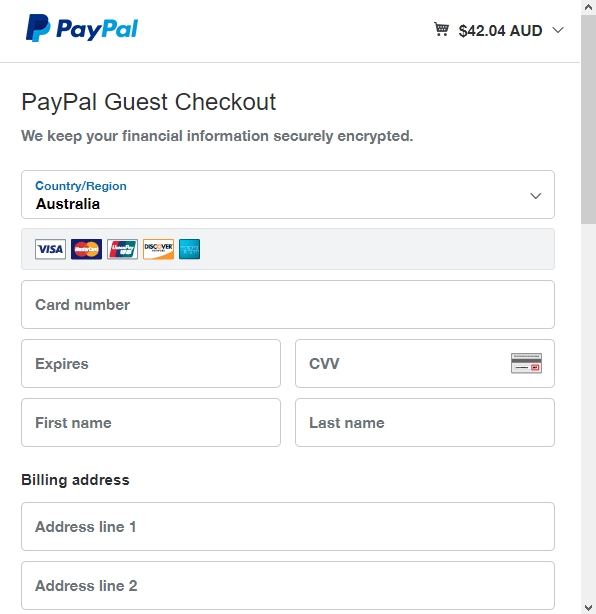 Pay with PayPal Step 2